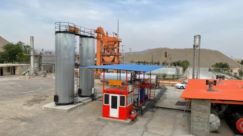 Setting up the bitumen emulsion production line in the metropolis of Mashhad